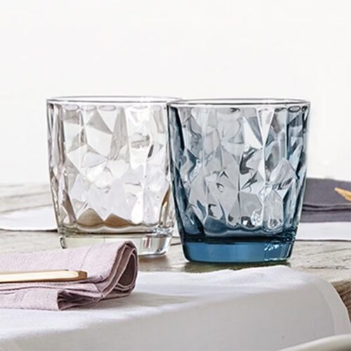 SEt de 3 Vasos Vidrio Azul Bormioli Diamond