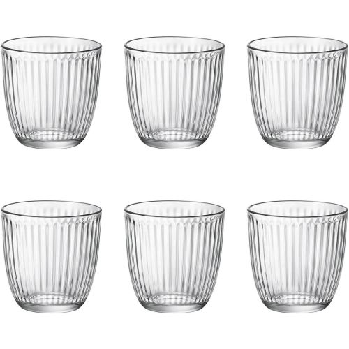 Set de 6 Vasos Vidrio Line Bormioli